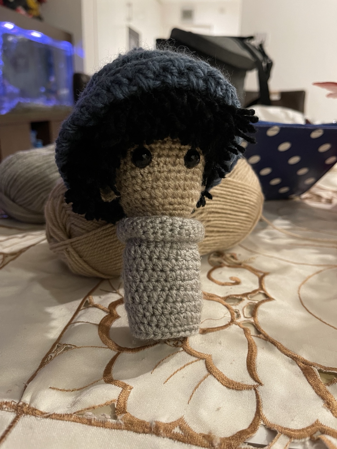 Handmade crochet character